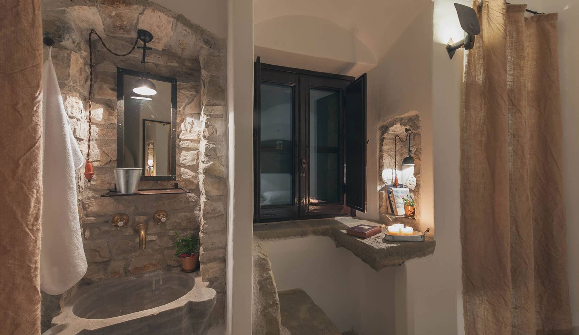 Italie Eremito chambre et salle de bain