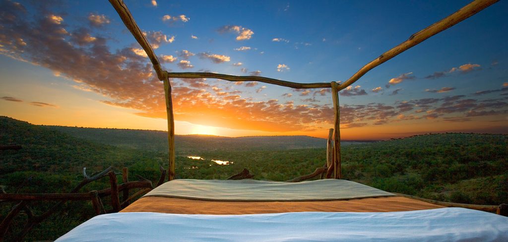 ©elewana loisaba Kenya vue depuis le lit à la belle étoile