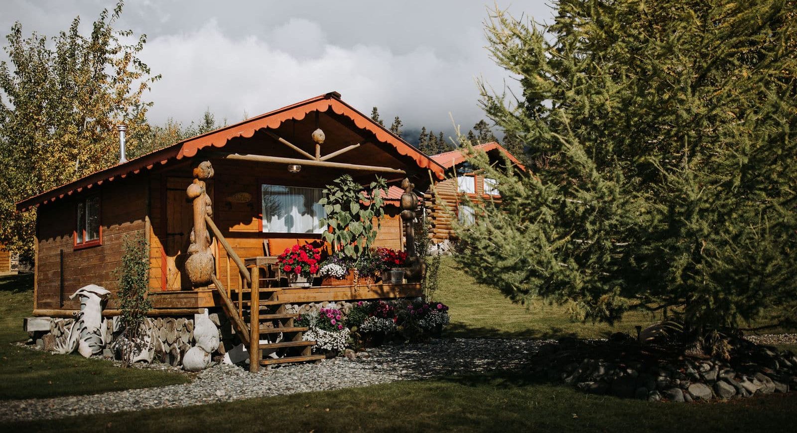 Alaska Ultima Thule Lodge bungalow vu de profil