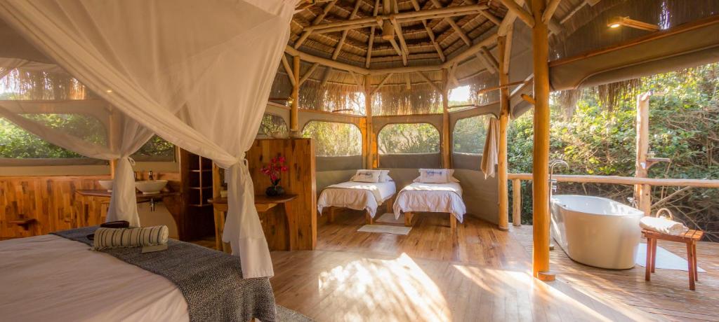 Mozambique Anvil Bay chambre et salle de bain