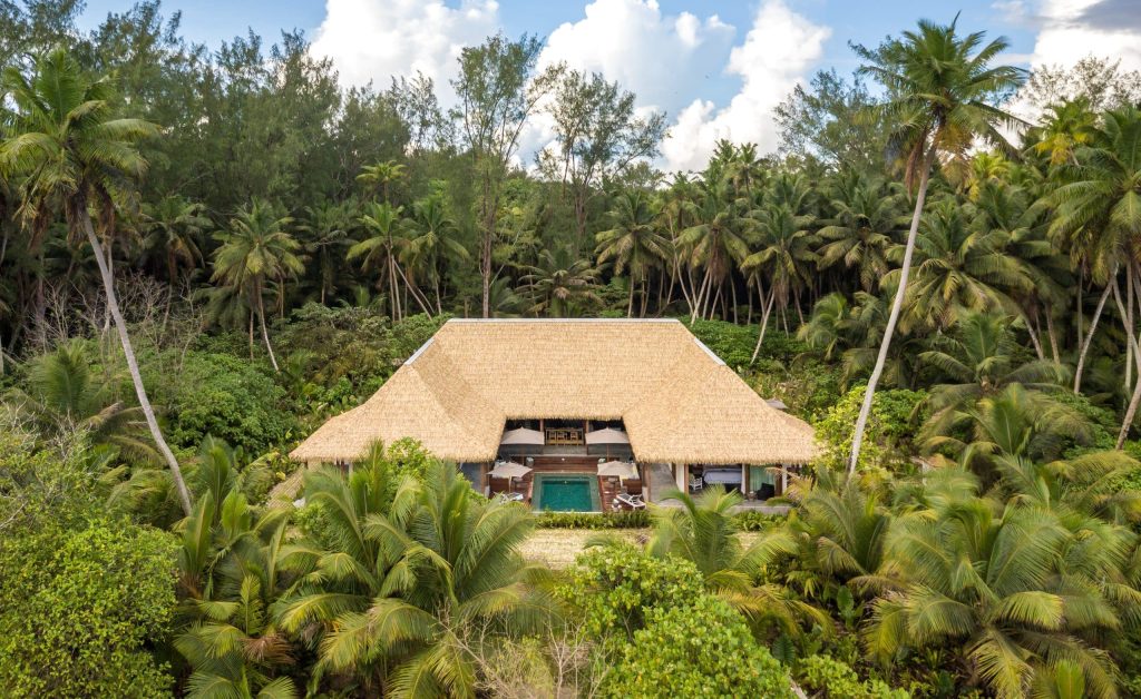 Seychelles Alphonse Island villa et sa piscine
